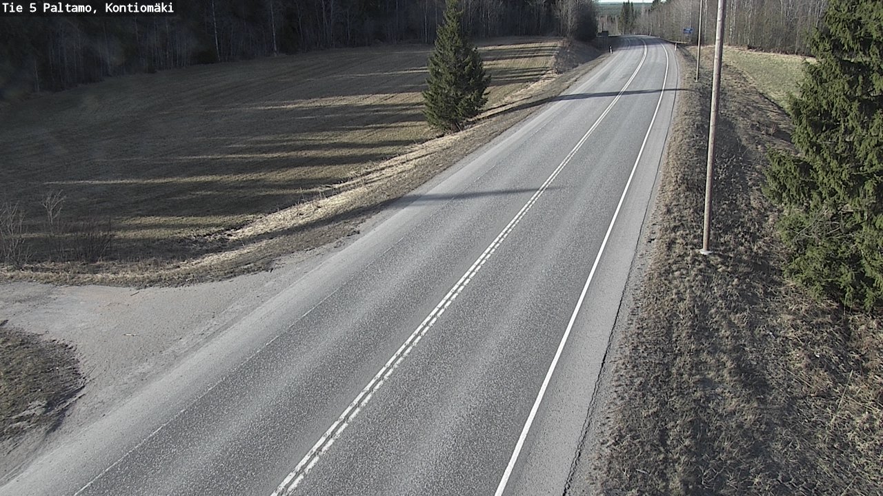 Weather Camera Image Road 5 Paltamo, Kontiomäki, Paltamo, Kainuu