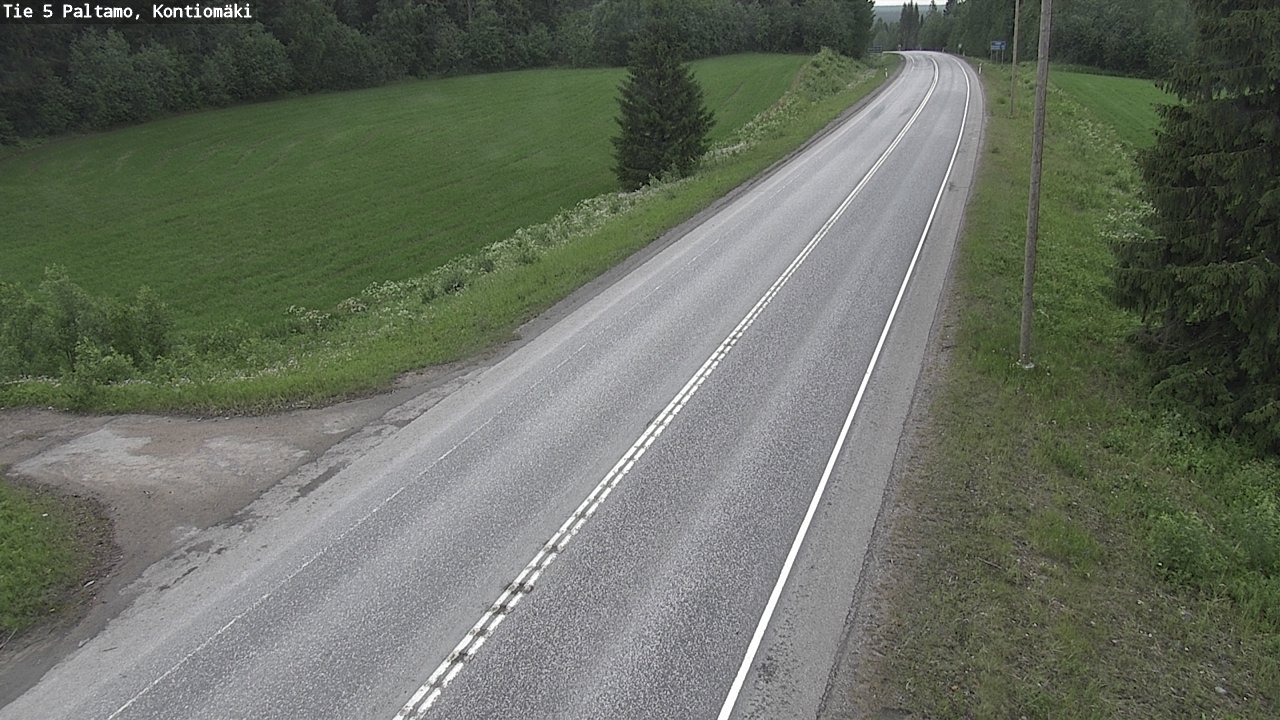 Weather Camera Image Road 5 Paltamo, Kontiomäki, Paltamo, Kainuu