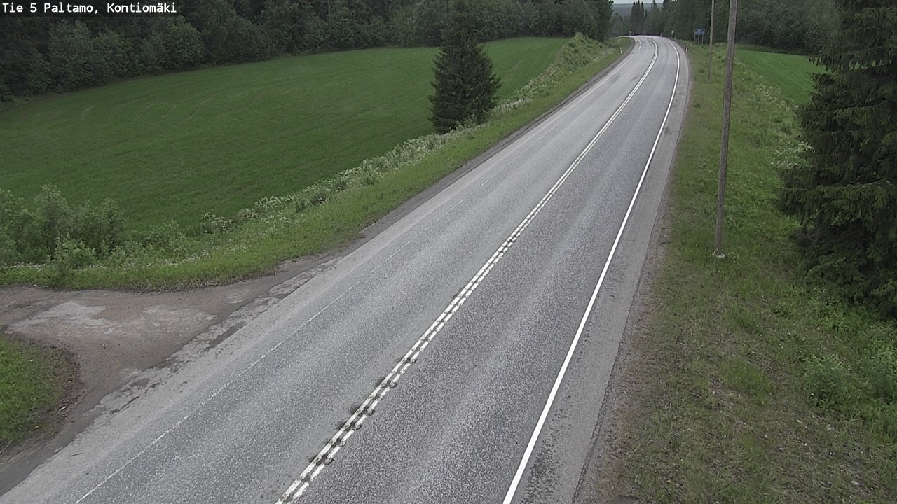 Weather Camera Image Road 5 Paltamo, Kontiomäki, Paltamo, Kainuu