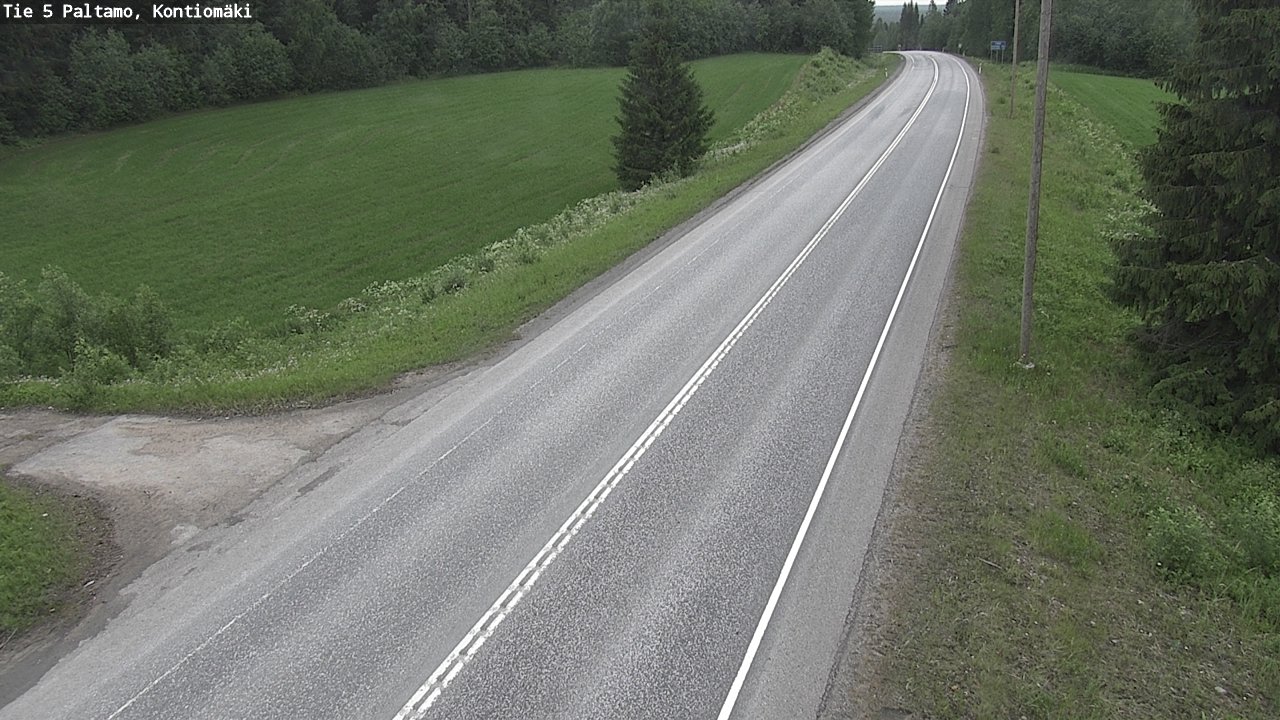 Weather Camera Image Väg 5 Paltamo, Kontiomäki, Paltamo, Kainuu