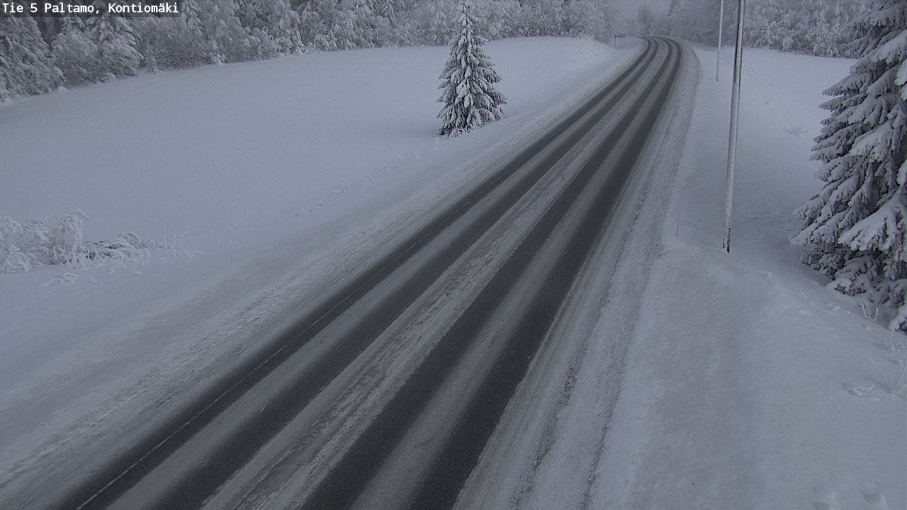 Weather Camera Image Väg 5 Paltamo, Kontiomäki, Paltamo, Kainuu
