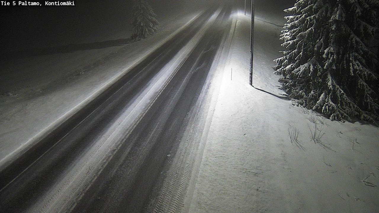 Weather Camera Image Road 5 Paltamo, Kontiomäki, Paltamo, Kainuu