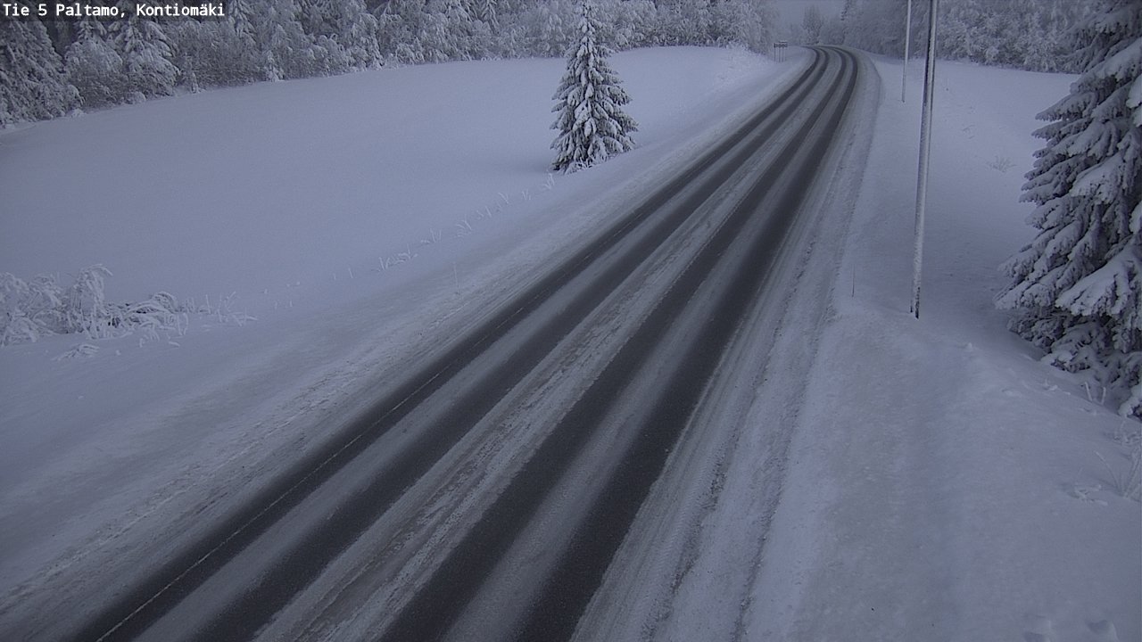 Weather Camera Image Väg 5 Paltamo, Kontiomäki, Paltamo, Kainuu