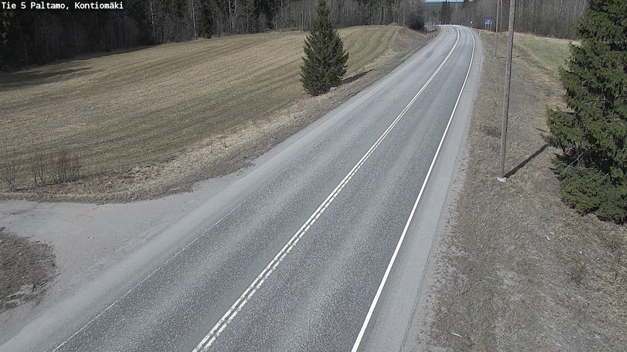 Weather Camera Image Väg 5 Paltamo, Kontiomäki, Paltamo, Kainuu