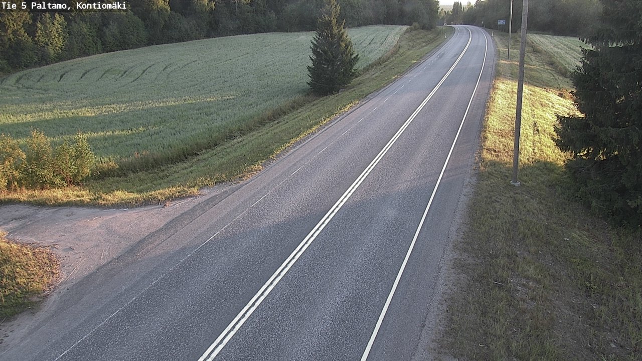 Weather Camera Image Road 5 Paltamo, Kontiomäki, Paltamo, Kainuu