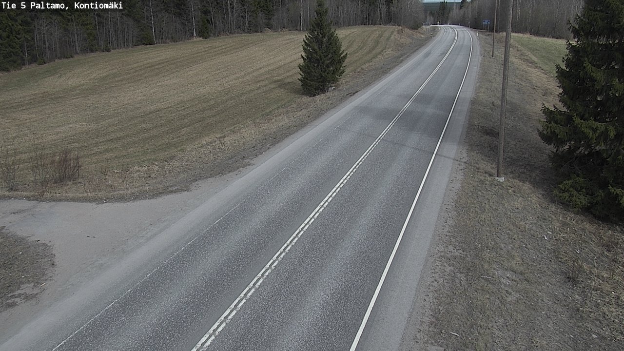 Weather Camera Image Väg 5 Paltamo, Kontiomäki, Paltamo, Kainuu