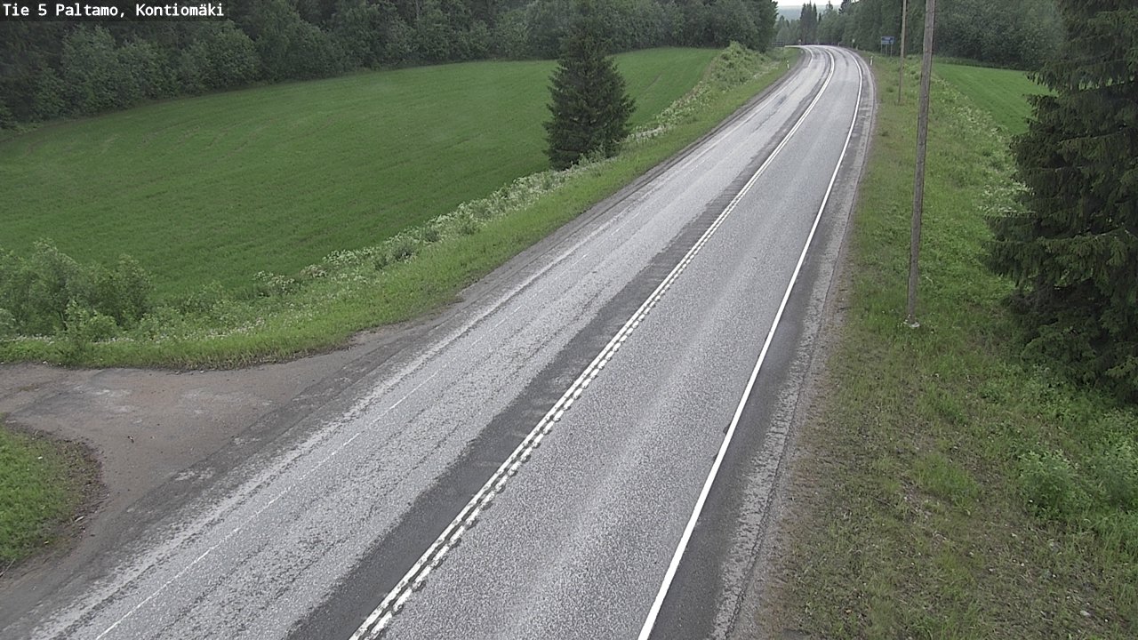 Weather Camera Image Road 5 Paltamo, Kontiomäki, Paltamo, Kainuu