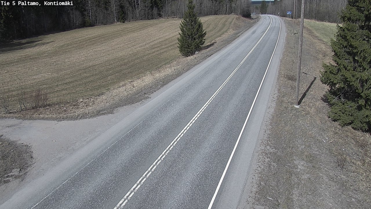 Weather Camera Image Väg 5 Paltamo, Kontiomäki, Paltamo, Kainuu