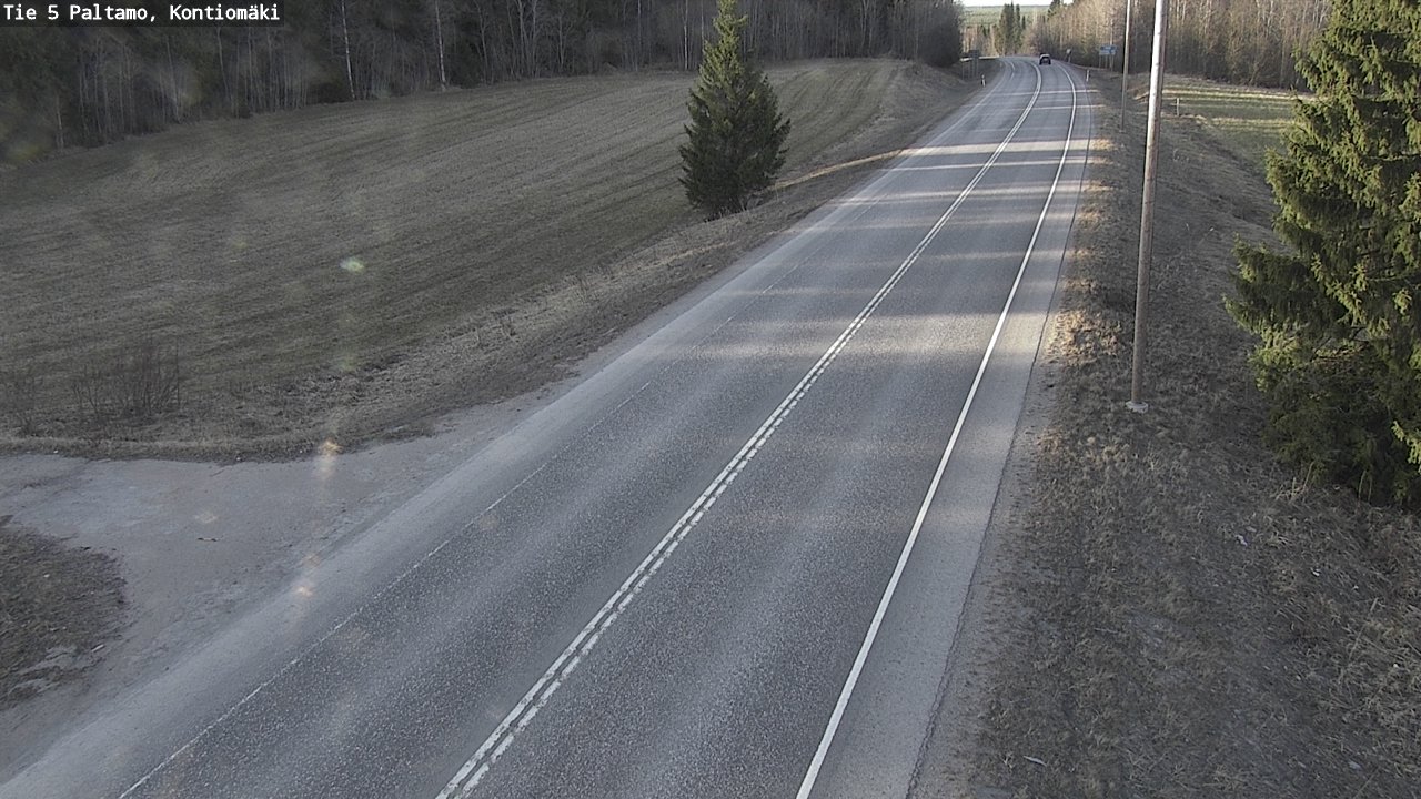 Weather Camera Image Road 5 Paltamo, Kontiomäki, Paltamo, Kainuu