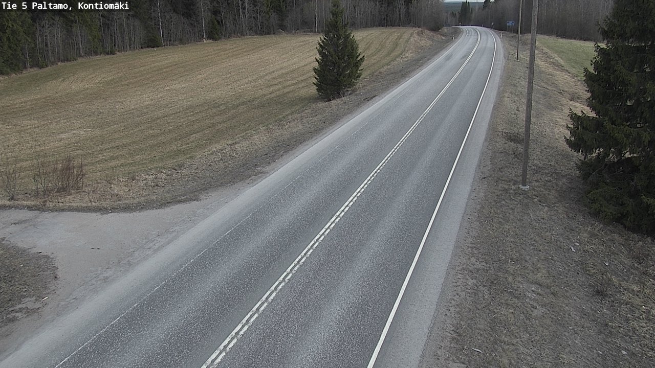 Weather Camera Image Road 5 Paltamo, Kontiomäki, Paltamo, Kainuu