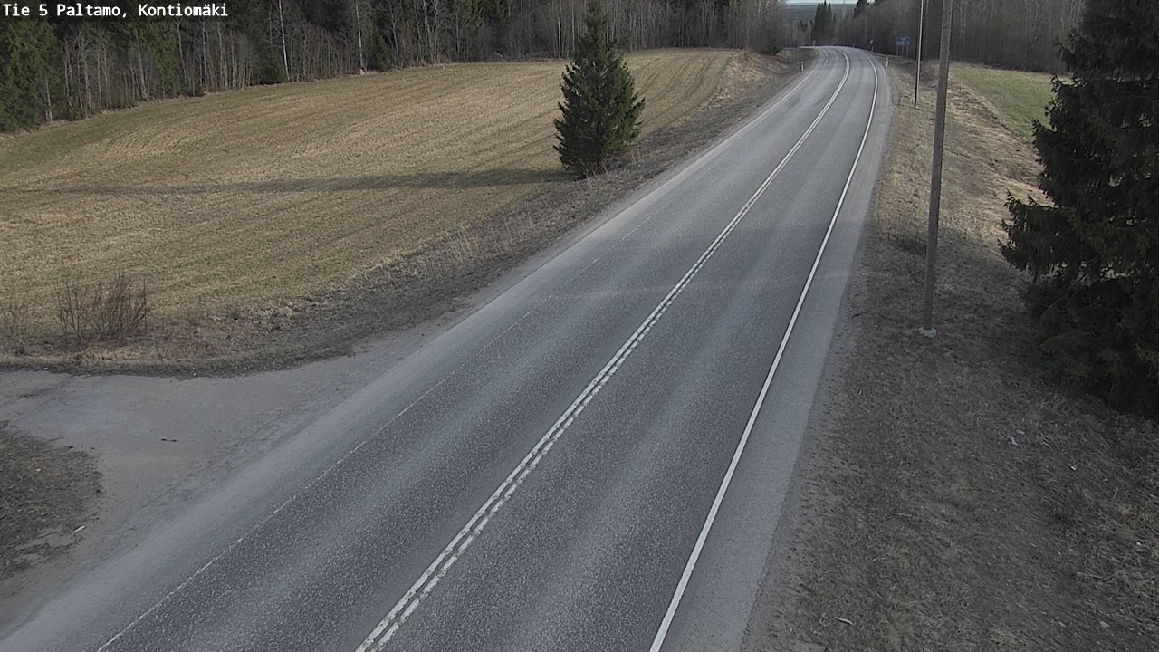 Weather Camera Image Road 5 Paltamo, Kontiomäki, Paltamo, Kainuu