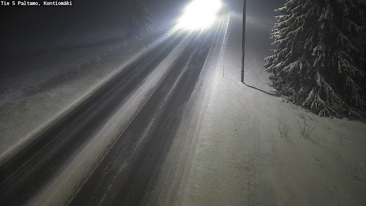 Weather Camera Image Road 5 Paltamo, Kontiomäki, Paltamo, Kainuu