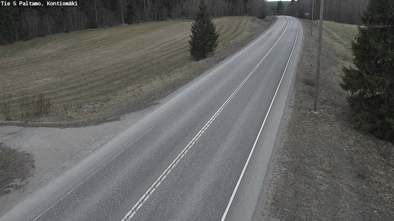Weather Camera Image Road 5 Paltamo, Kontiomäki, Paltamo, Kainuu