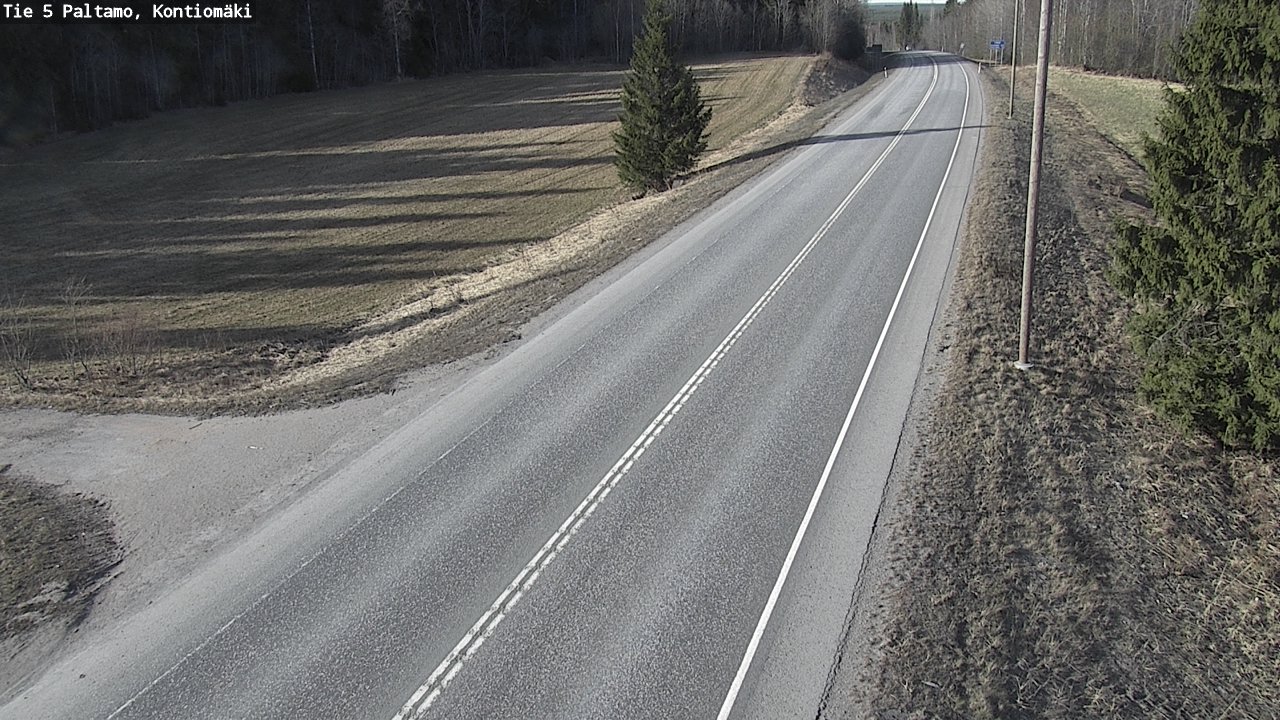 Weather Camera Image Road 5 Paltamo, Kontiomäki, Paltamo, Kainuu