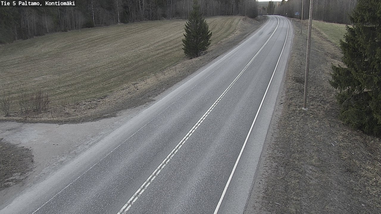 Weather Camera Image Road 5 Paltamo, Kontiomäki, Paltamo, Kainuu
