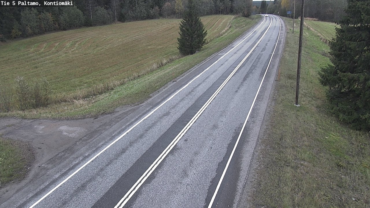 Weather Camera Image Road 5 Paltamo, Kontiomäki, Paltamo, Kainuu