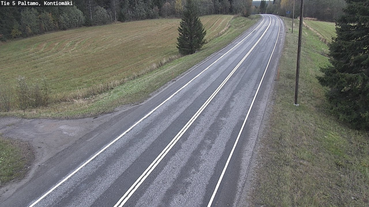 Weather Camera Image Road 5 Paltamo, Kontiomäki, Paltamo, Kainuu