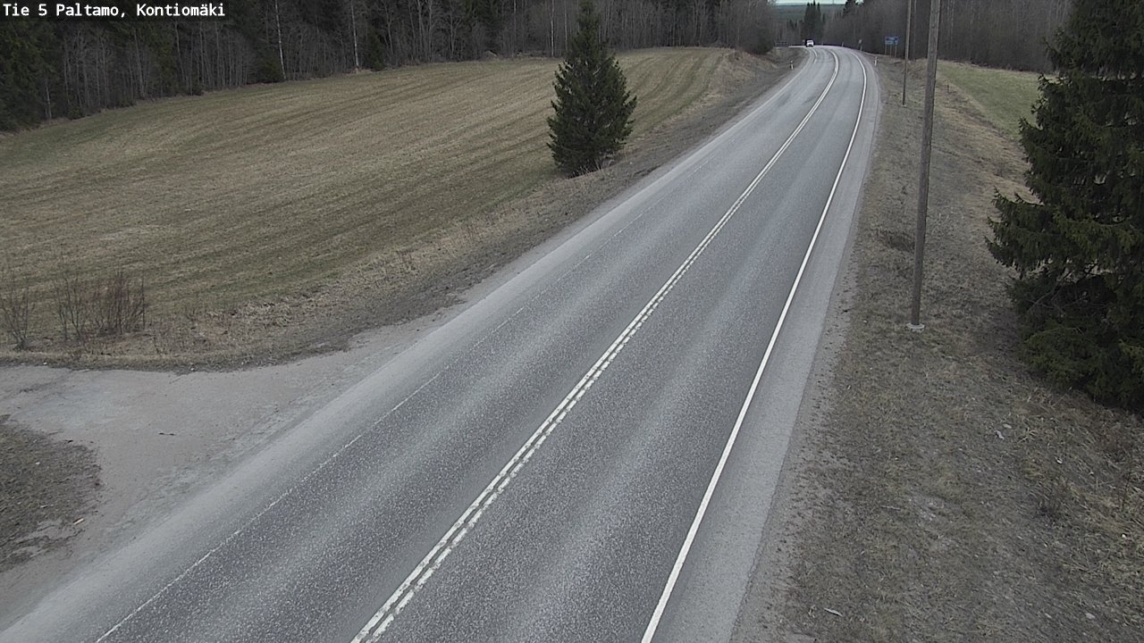 Weather Camera Image Väg 5 Paltamo, Kontiomäki, Paltamo, Kainuu