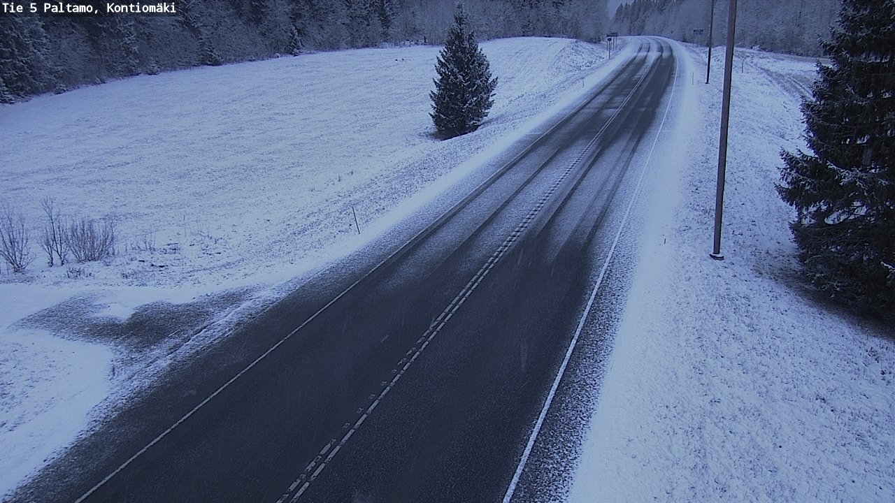 Weather Camera Image Väg 5 Paltamo, Kontiomäki, Paltamo, Kainuu