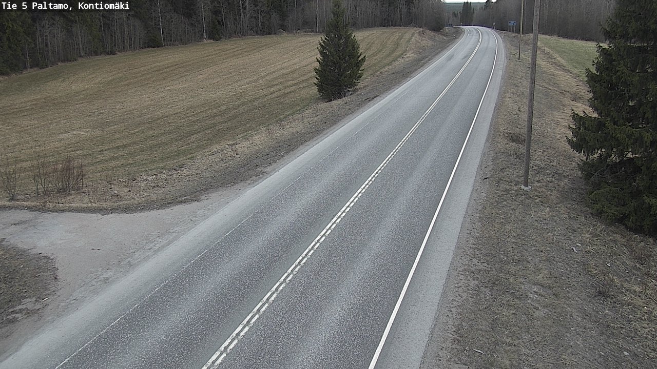 Weather Camera Image Road 5 Paltamo, Kontiomäki, Paltamo, Kainuu