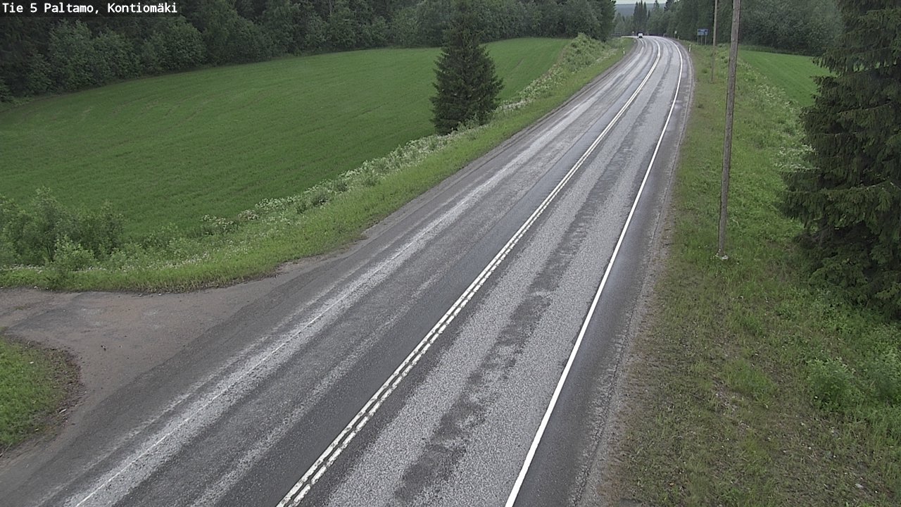 Weather Camera Image Road 5 Paltamo, Kontiomäki, Paltamo, Kainuu