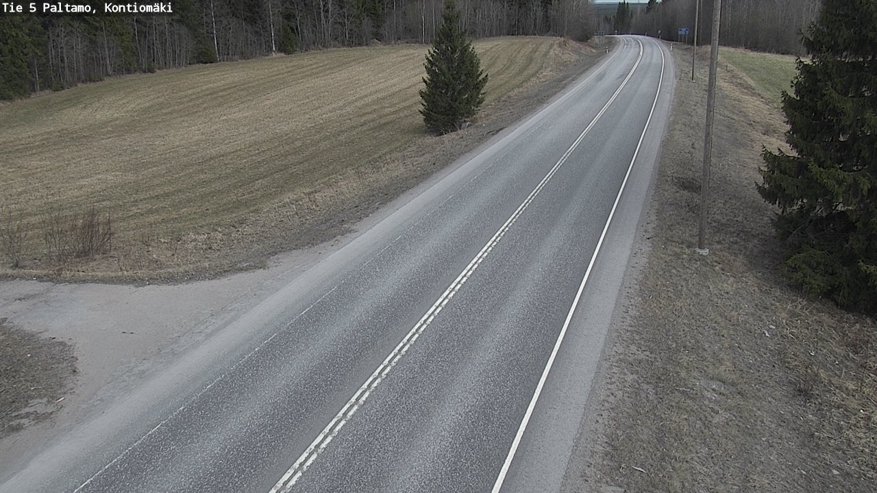 Weather Camera Image Väg 5 Paltamo, Kontiomäki, Paltamo, Kainuu