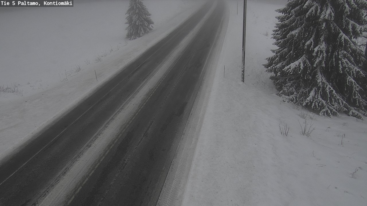 Weather Camera Image Road 5 Paltamo, Kontiomäki, Paltamo, Kainuu