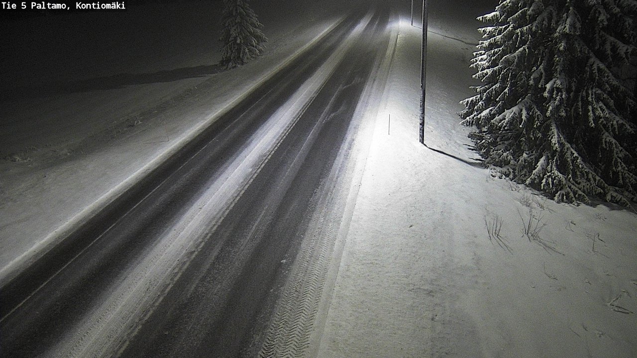 Weather Camera Image Road 5 Paltamo, Kontiomäki, Paltamo, Kainuu