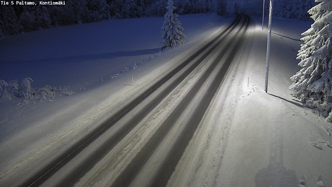 Weather Camera Image Väg 5 Paltamo, Kontiomäki, Paltamo, Kainuu