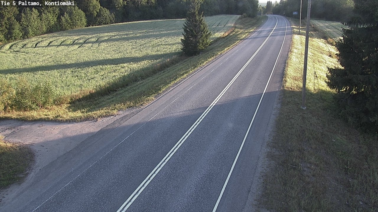 Weather Camera Image Road 5 Paltamo, Kontiomäki, Paltamo, Kainuu