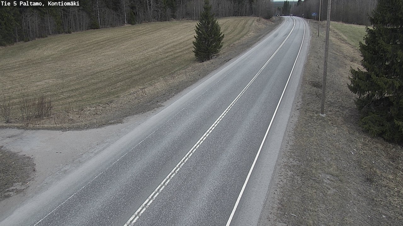 Weather Camera Image Väg 5 Paltamo, Kontiomäki, Paltamo, Kainuu