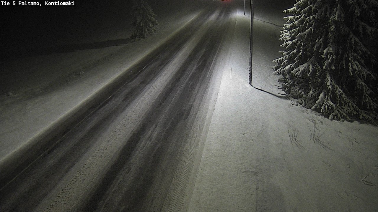 Weather Camera Image Road 5 Paltamo, Kontiomäki, Paltamo, Kainuu