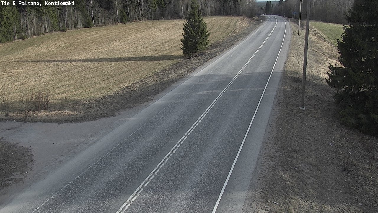 Weather Camera Image Road 5 Paltamo, Kontiomäki, Paltamo, Kainuu