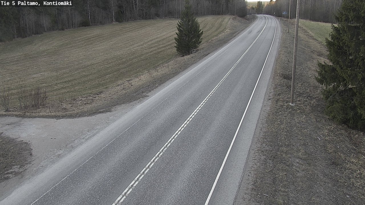 Weather Camera Image Road 5 Paltamo, Kontiomäki, Paltamo, Kainuu