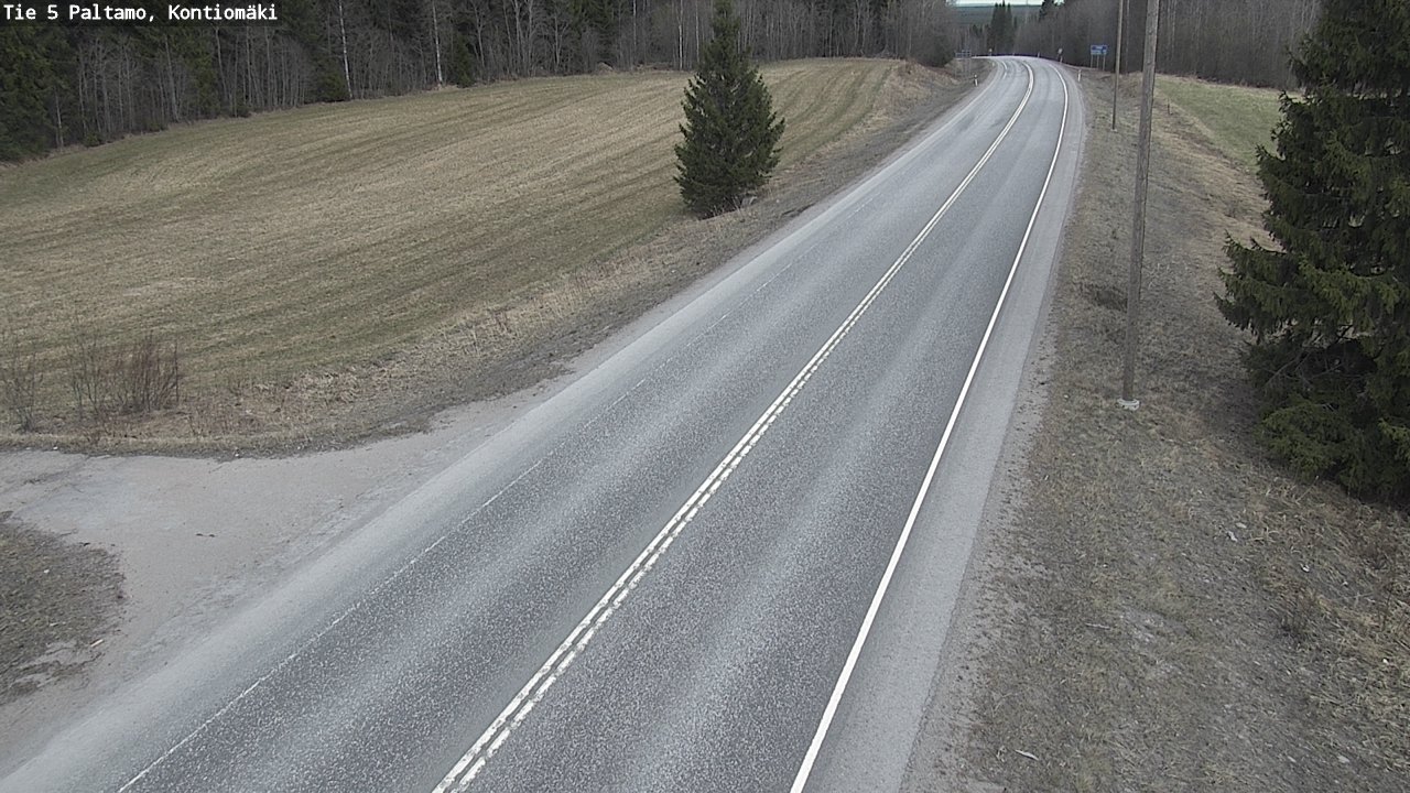 Weather Camera Image Väg 5 Paltamo, Kontiomäki, Paltamo, Kainuu