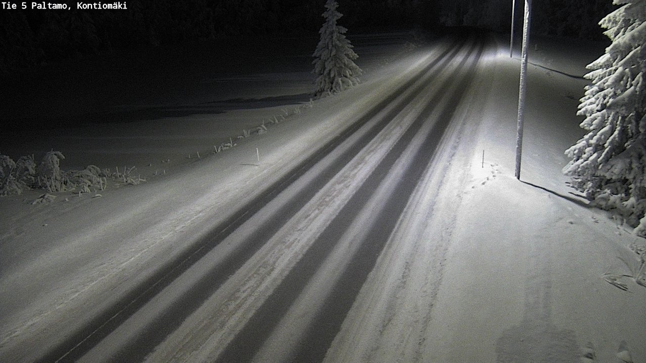 Weather Camera Image Road 5 Paltamo, Kontiomäki, Paltamo, Kainuu
