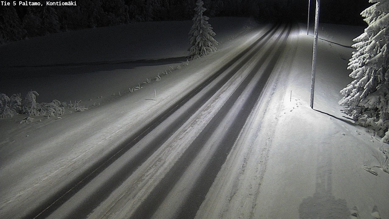 Weather Camera Image Väg 5 Paltamo, Kontiomäki, Paltamo, Kainuu