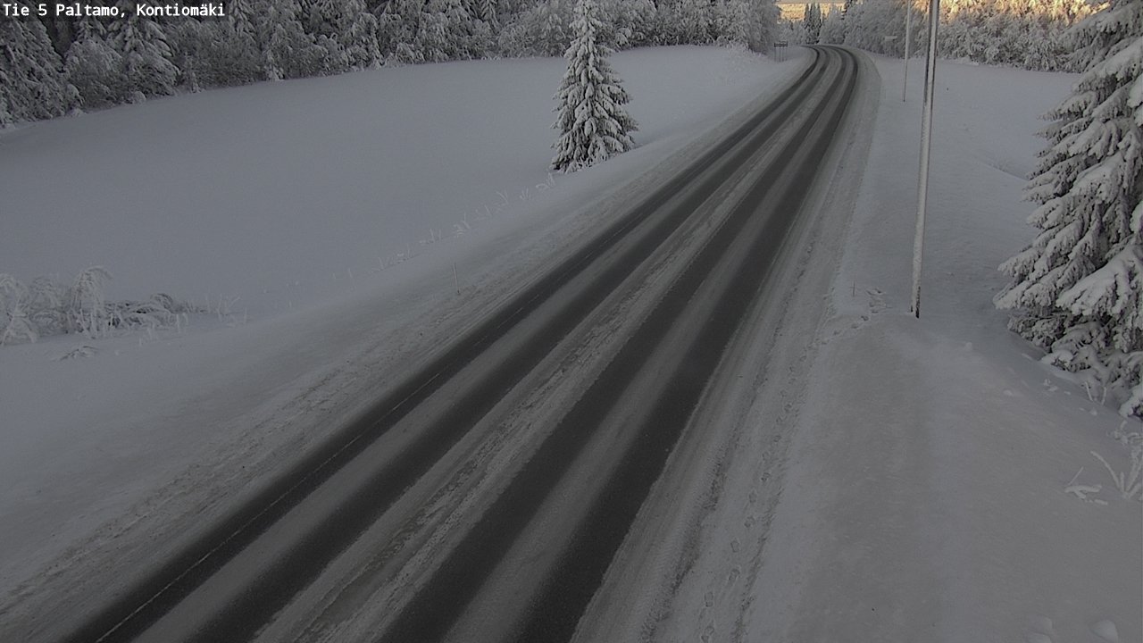 Weather Camera Image Väg 5 Paltamo, Kontiomäki, Paltamo, Kainuu