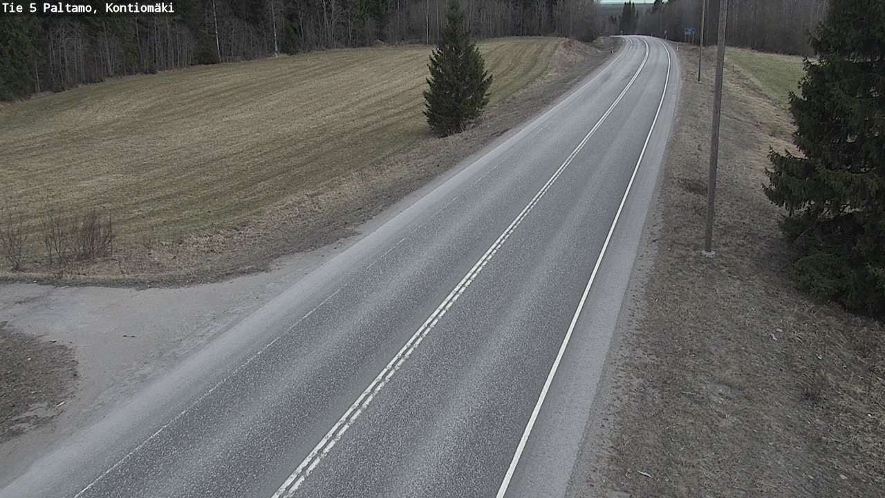 Weather Camera Image Road 5 Paltamo, Kontiomäki, Paltamo, Kainuu