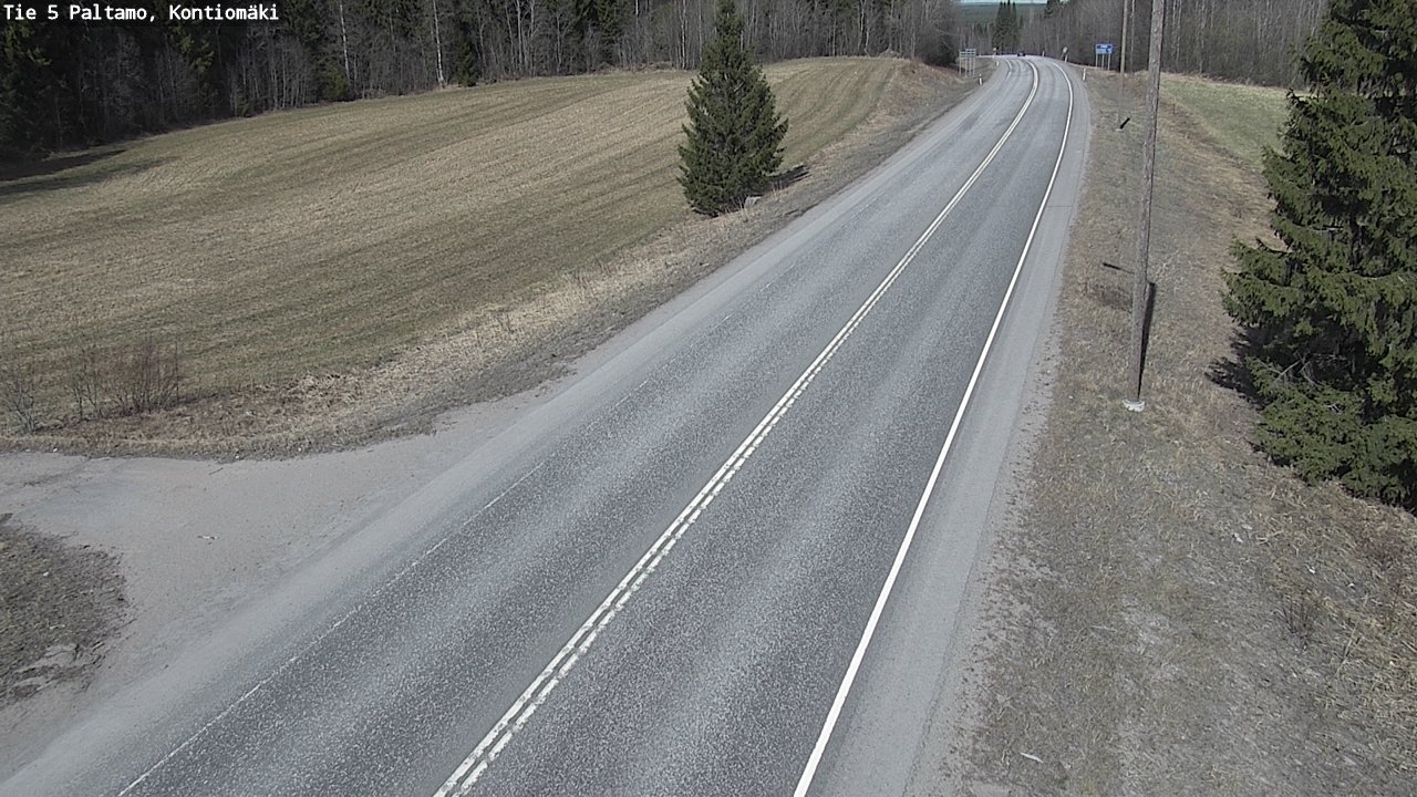 Weather Camera Image Väg 5 Paltamo, Kontiomäki, Paltamo, Kainuu