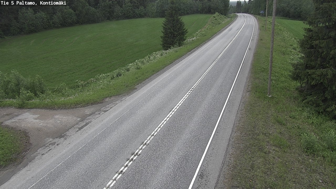 Weather Camera Image Road 5 Paltamo, Kontiomäki, Paltamo, Kainuu