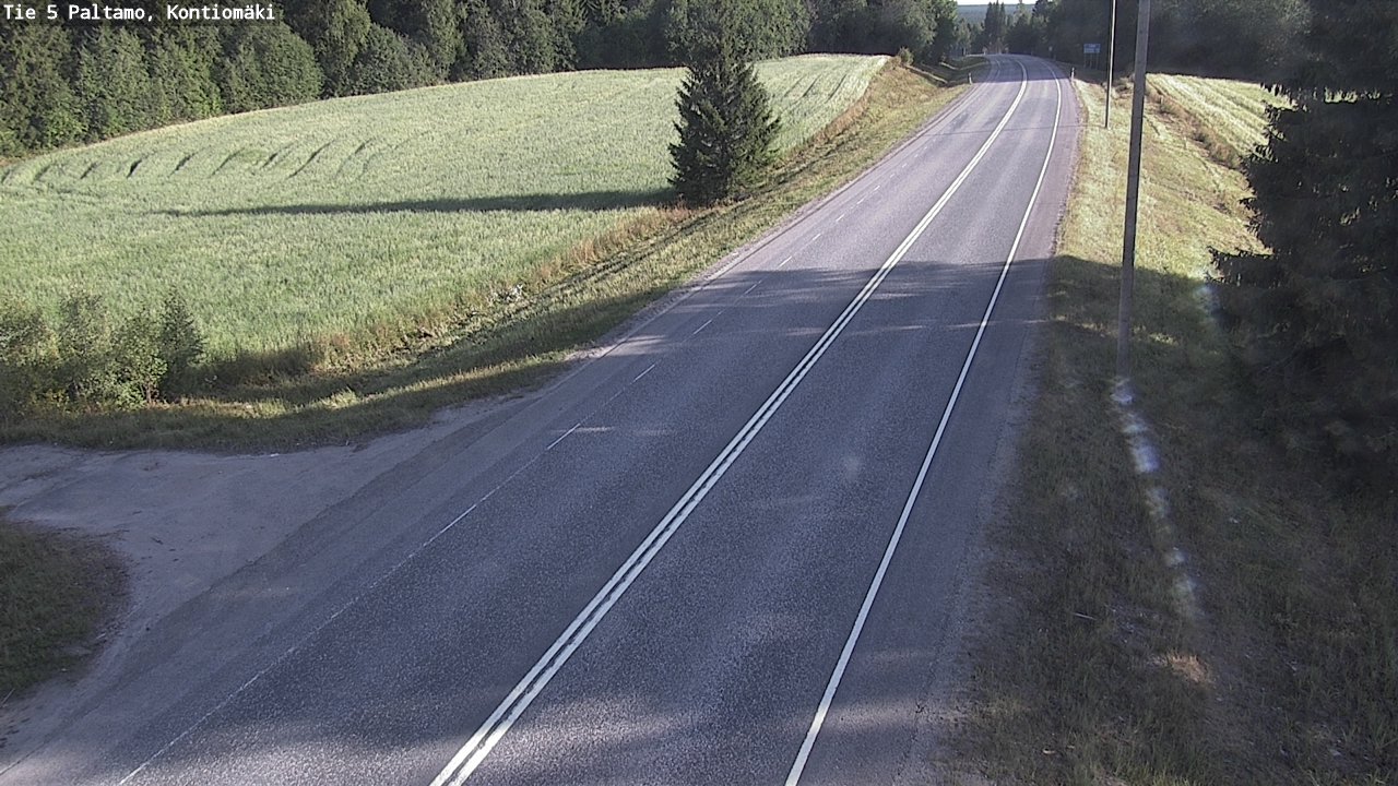 Weather Camera Image Road 5 Paltamo, Kontiomäki, Paltamo, Kainuu