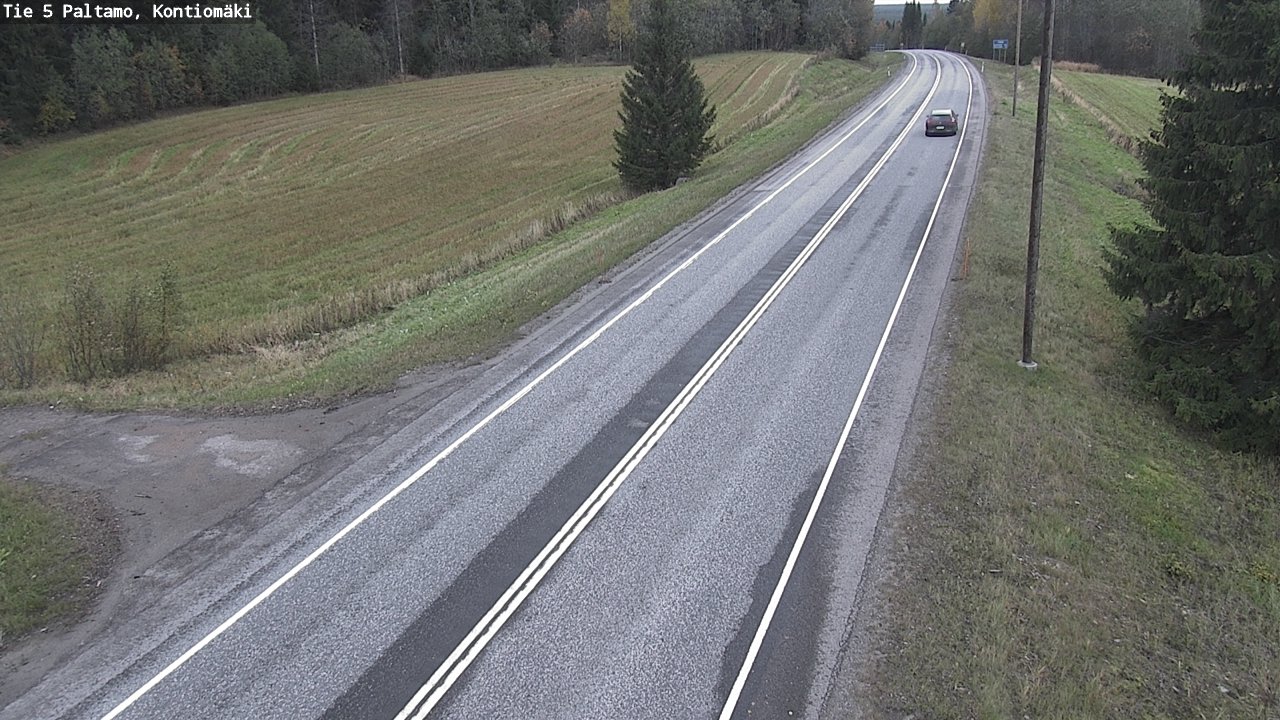 Weather Camera Image Road 5 Paltamo, Kontiomäki, Paltamo, Kainuu
