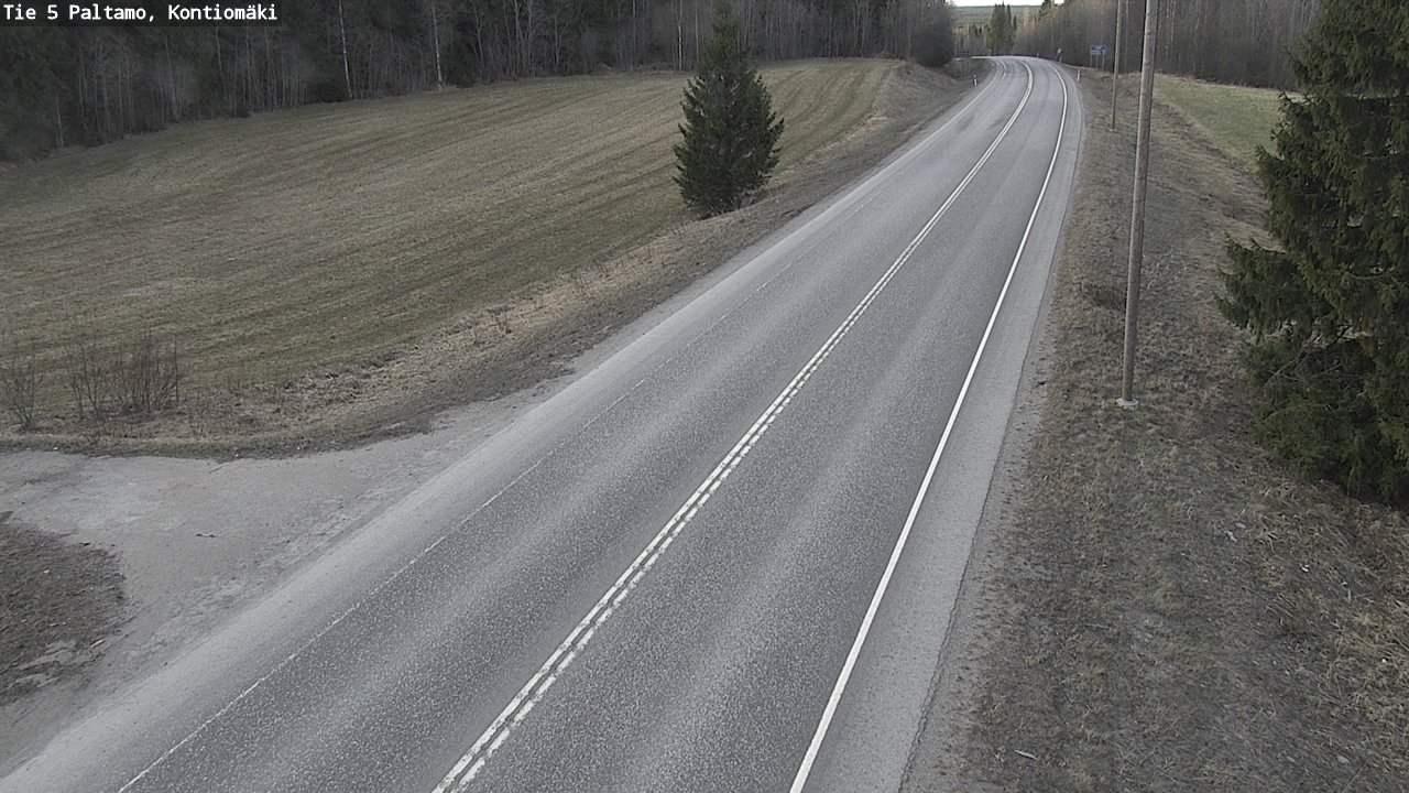 Weather Camera Image Road 5 Paltamo, Kontiomäki, Paltamo, Kainuu