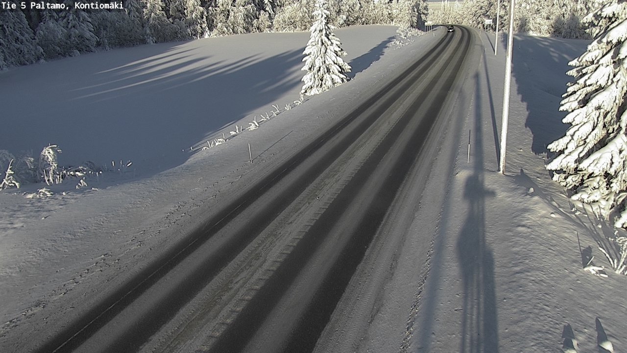 Weather Camera Image Väg 5 Paltamo, Kontiomäki, Paltamo, Kainuu