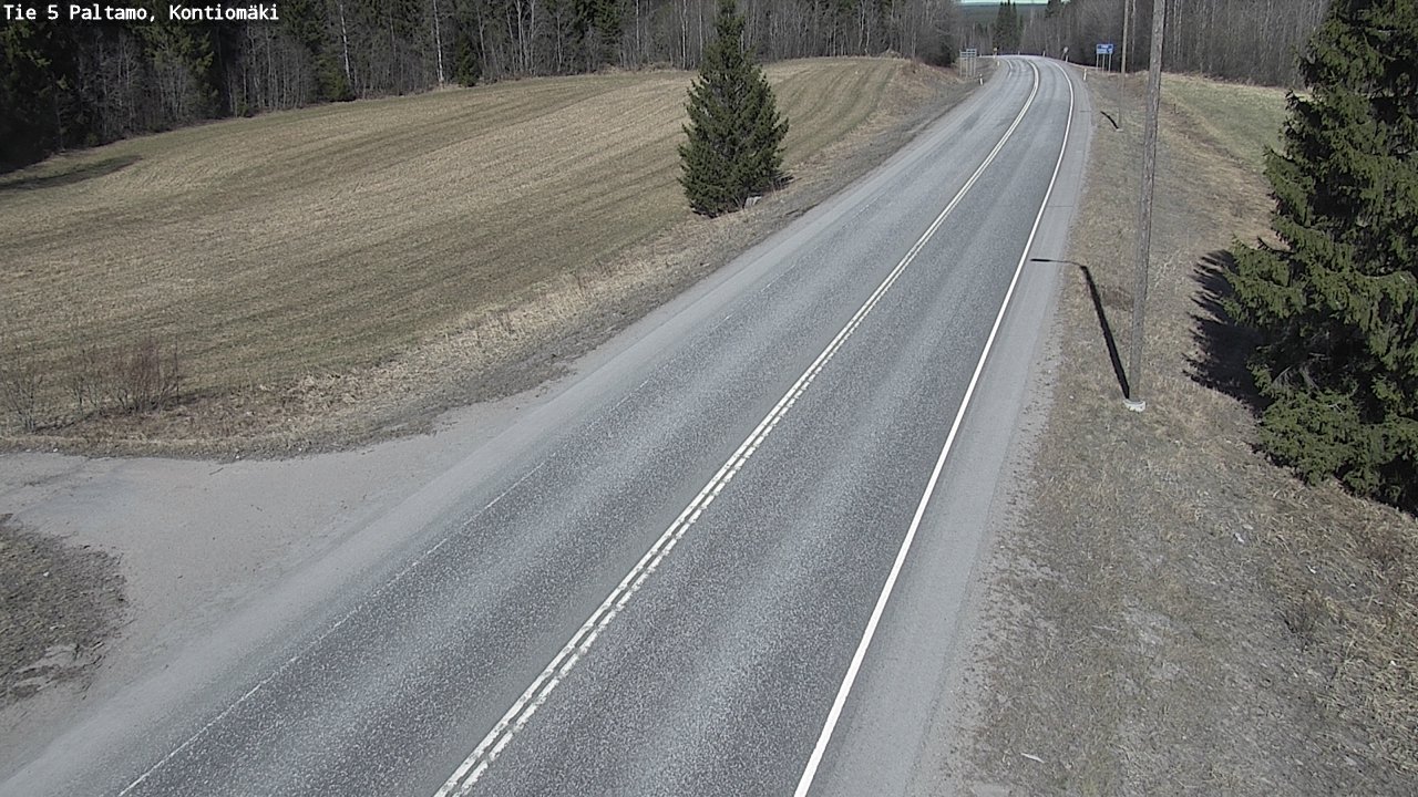 Weather Camera Image Road 5 Paltamo, Kontiomäki, Paltamo, Kainuu