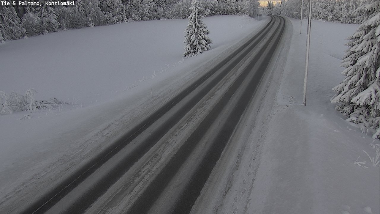 Weather Camera Image Väg 5 Paltamo, Kontiomäki, Paltamo, Kainuu