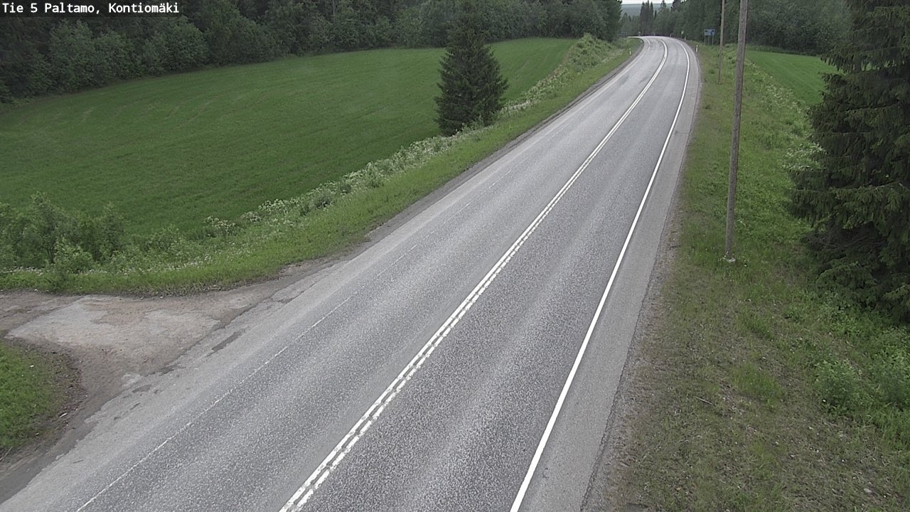 Weather Camera Image Väg 5 Paltamo, Kontiomäki, Paltamo, Kainuu