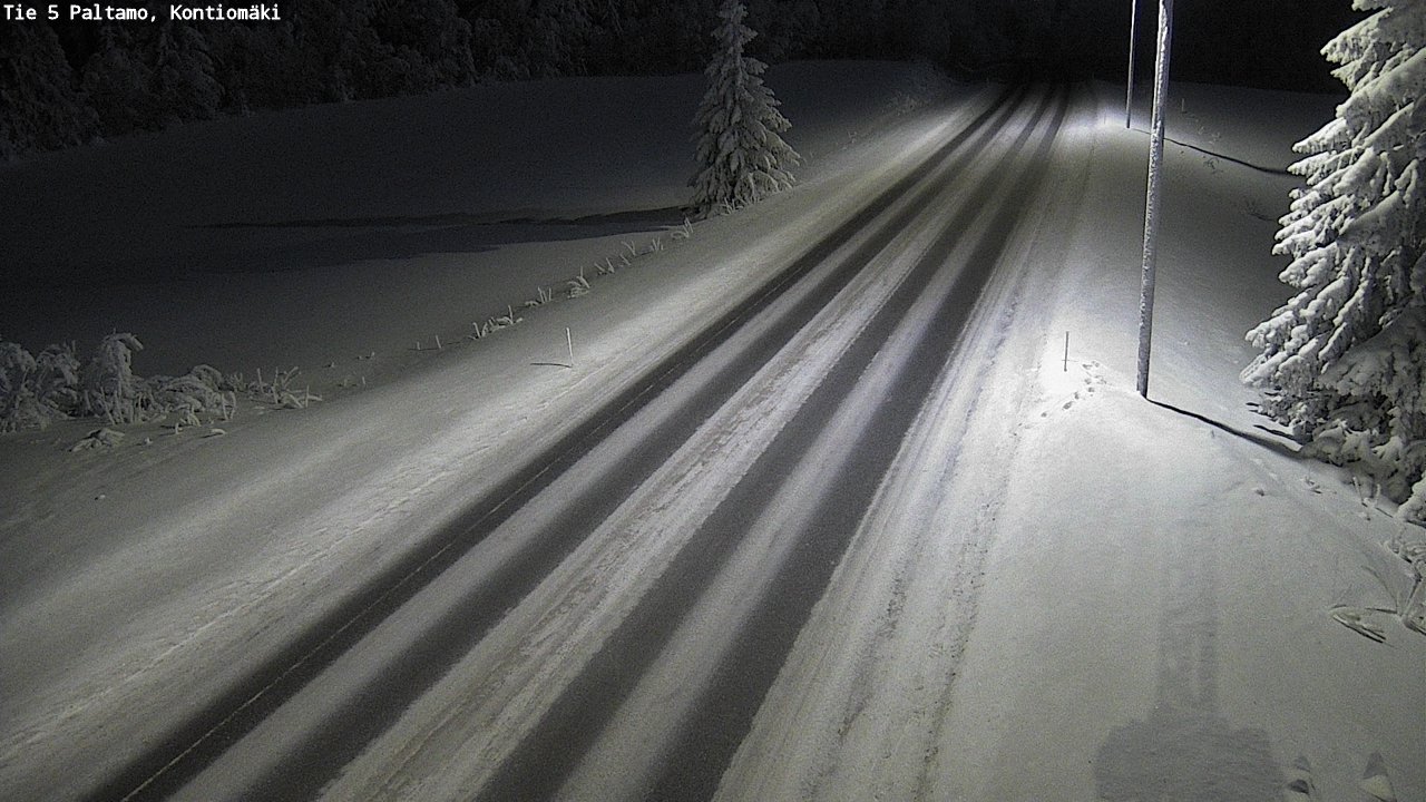Weather Camera Image Väg 5 Paltamo, Kontiomäki, Paltamo, Kainuu