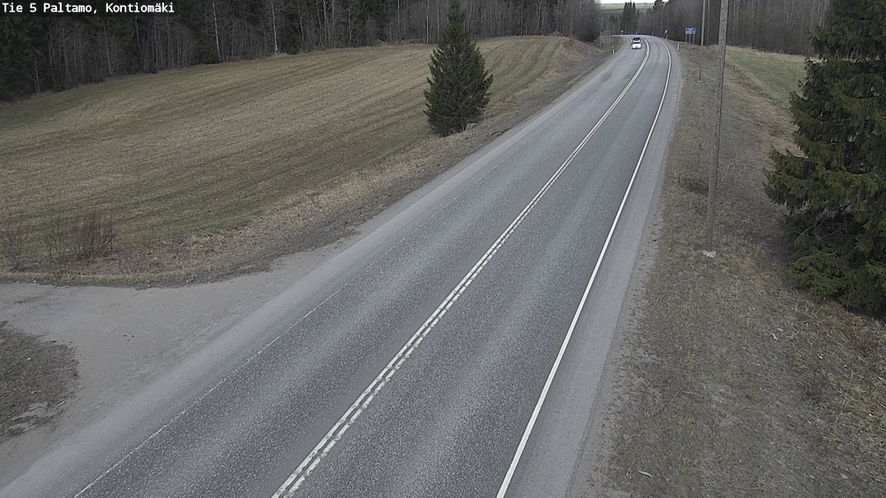 Weather Camera Image Väg 5 Paltamo, Kontiomäki, Paltamo, Kainuu